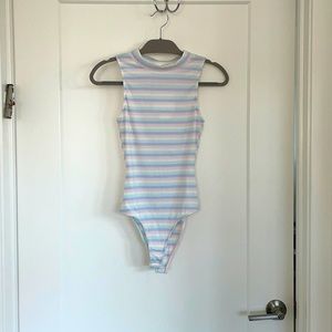 Colorful sleeveless bodysuit